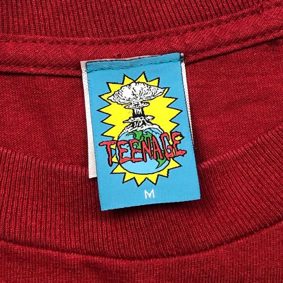 Bored Teenagers Spell Out Red Tee T Shirt Size Medium M Streetwear B6 - Picture 3 of 5